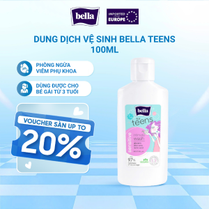 Dung Dịch Vệ Sinh Gel An Toàn Và Lành Tính BELLA TEENS 100ML Hỗ Trợ Làm Sạch, Giảm Mùi Hôi Và Ngừa Khuẩn
