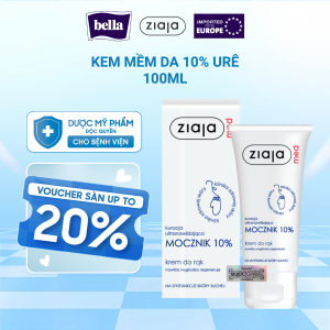 Kem Mềm Da 10% Urê Ziaja Med 100ml Giảm Khô Và Giảm Ngứa Nhanh, Hỗ Trợ Làm Bong Sừng, Bạt Vẩy