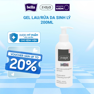 Ziaja Med Lipid Dermatological Formula Physioderm Cleansing Face Gel 200ml - Gel Lau/rửa da sinh lý