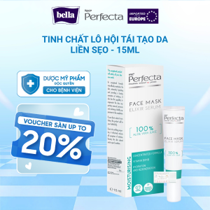 Perfecta Face Mask Elixir Serum 100% Aloe Vera Juice 15ml - Tinh chất Lô hội tái tạo da liền sẹo