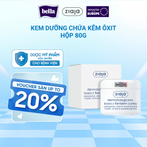Ziaja Dermatologiczna Baza z Tlenkiem Cynku 80g - Kem Kẽm Ôxit