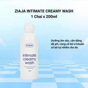 Ziaja Intimate Creamy Wash With Hyaluronic Acid Moisturising 200ml (Intimate xanh đậm)
