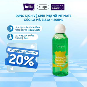 Ziaja Intimate Wash Gel Camomile Soothing 200ml ( Gel vệ sinh Intimate Cúc La Mã)